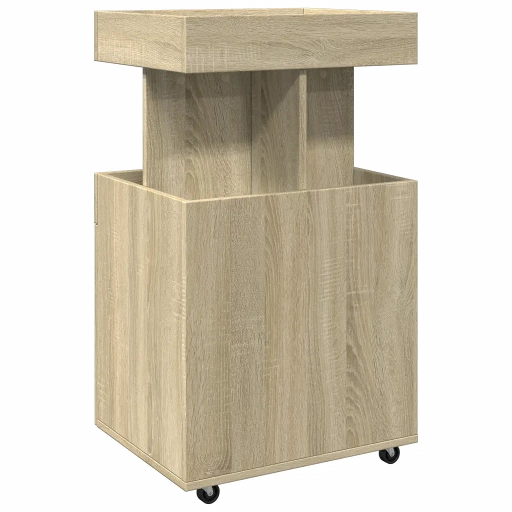 vidaXL Carrello Bar Rovere Sonoma 50x41x89 cm in Legno Multistrato