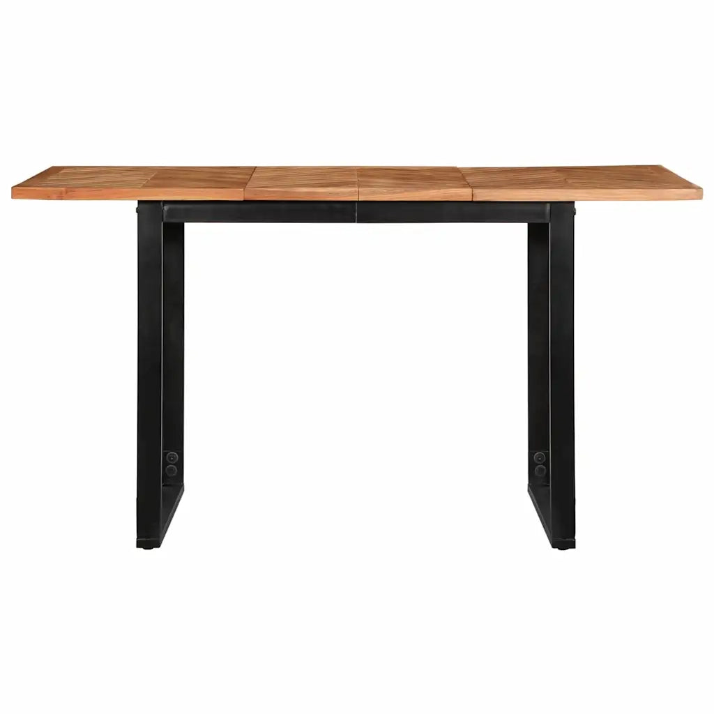 Tavolo da Pranzo 140x70x75 cm in Legno Massello di Acacia