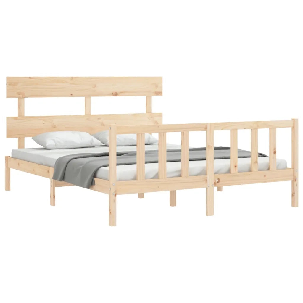 Giroletto senza Materasso 160x200 cm in Legno Massello di Pino 3193281