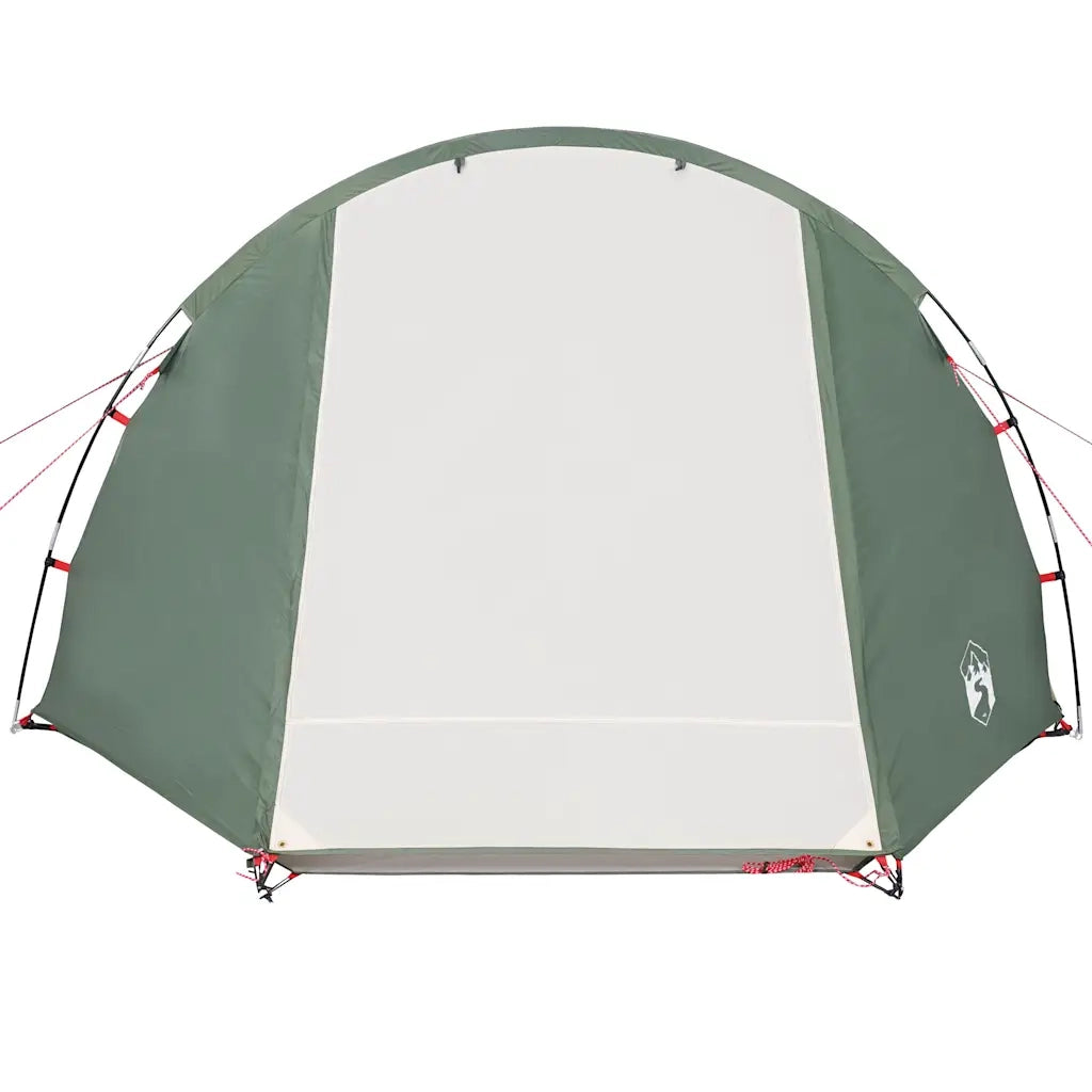 Tenda da Campeggio a Tunnel per 4 Persone Verde Impermeabile 94397
