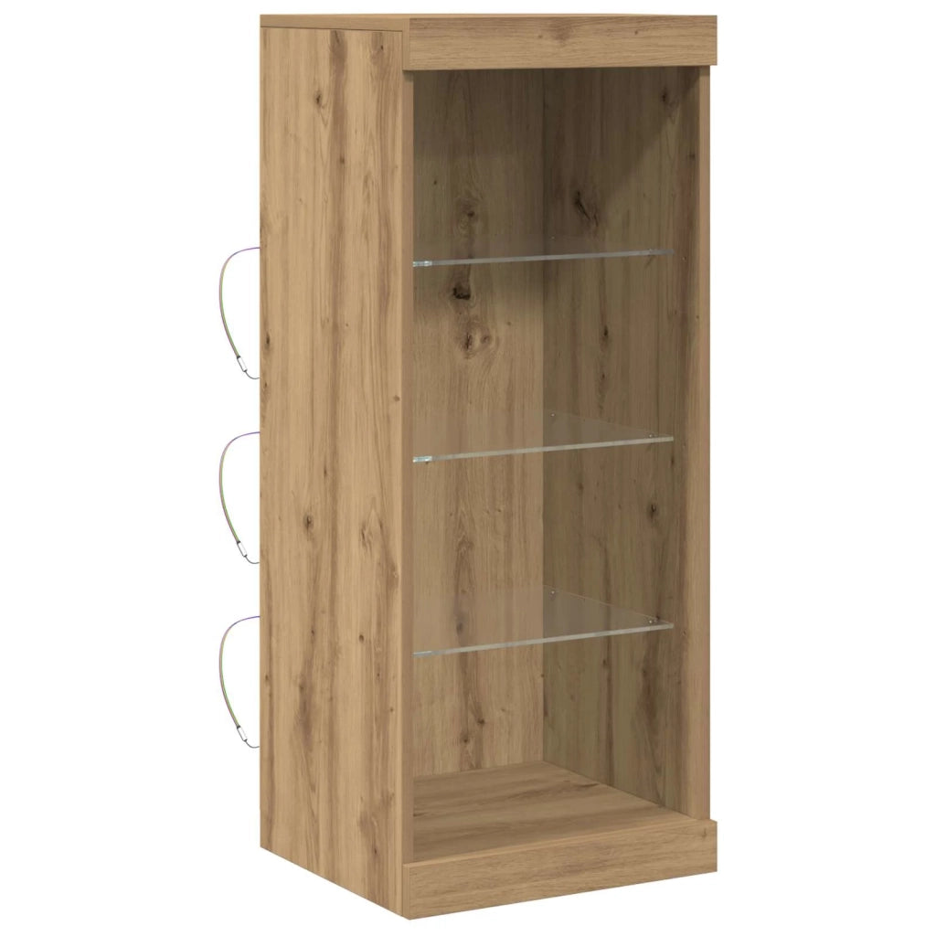 Madia LED Rovere artigianale 41 x 37 x 100 cm Legno multistrato 863055