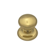 Pomolo fisso per porta SAGUATTI 408/70PB in ottone oro lucido