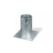 Ancoraggio d'appoggio per pali tondi Ã˜ 80 x 150 x 150 mm.