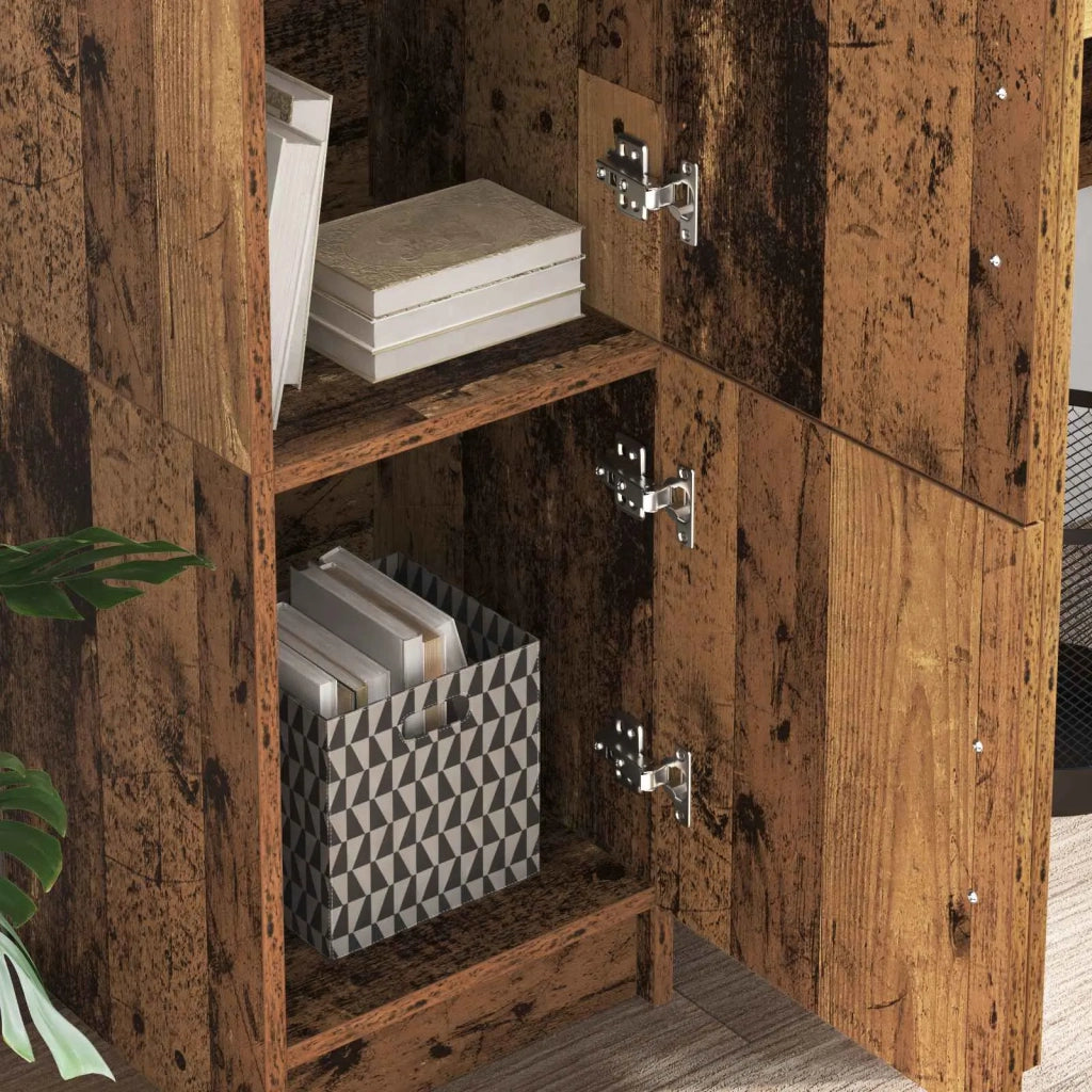 Credenza | Madia | Buffet da pranzo | Armadio da pranzo Legno vecchio 31.5 x 32 x 122.5 cm