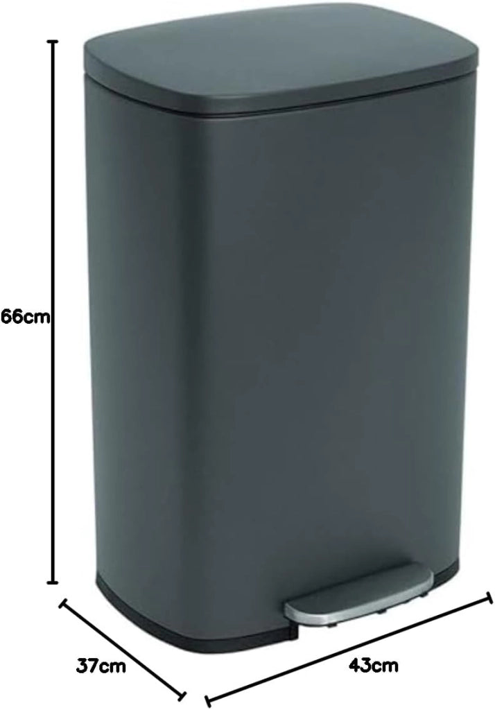 Cestino da cucina a pedale 50 L ADMIRAL Grigio