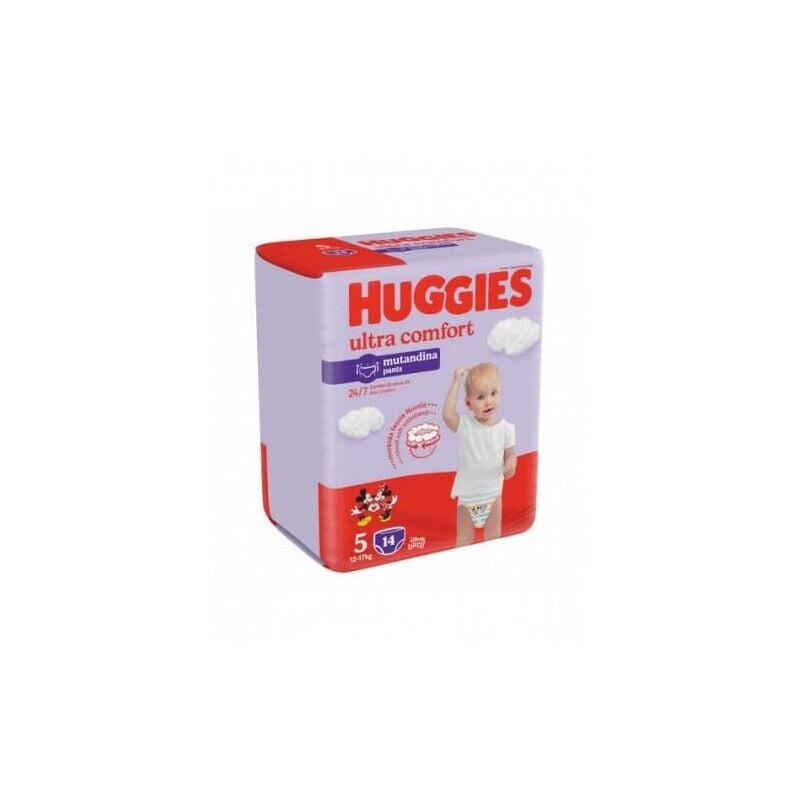 HUGGIES PANNOLINI MUTANDINA UNISEX  IN CONFEZIONE DA 14 PEZZI TAGLIA 5 12-17 KG