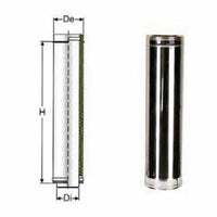 Inox doppia parete aisi 316 tubo l.1000 d.080 130 b00n97m8is