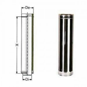 Inox doppia parete aisi 316 tubo l.1000 d.080 130 b00n97m8is