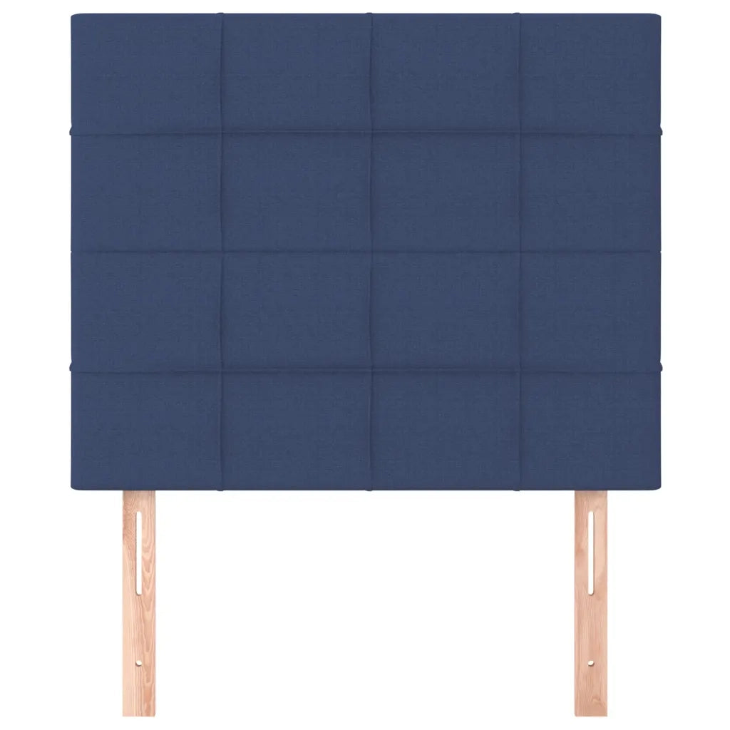 Testiera | Testata Blu 90x5x118/128 cm Tessuto