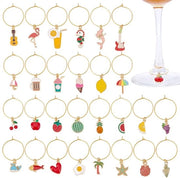 Set di 28 Bicchieri da Vino Decorativi per Feste
