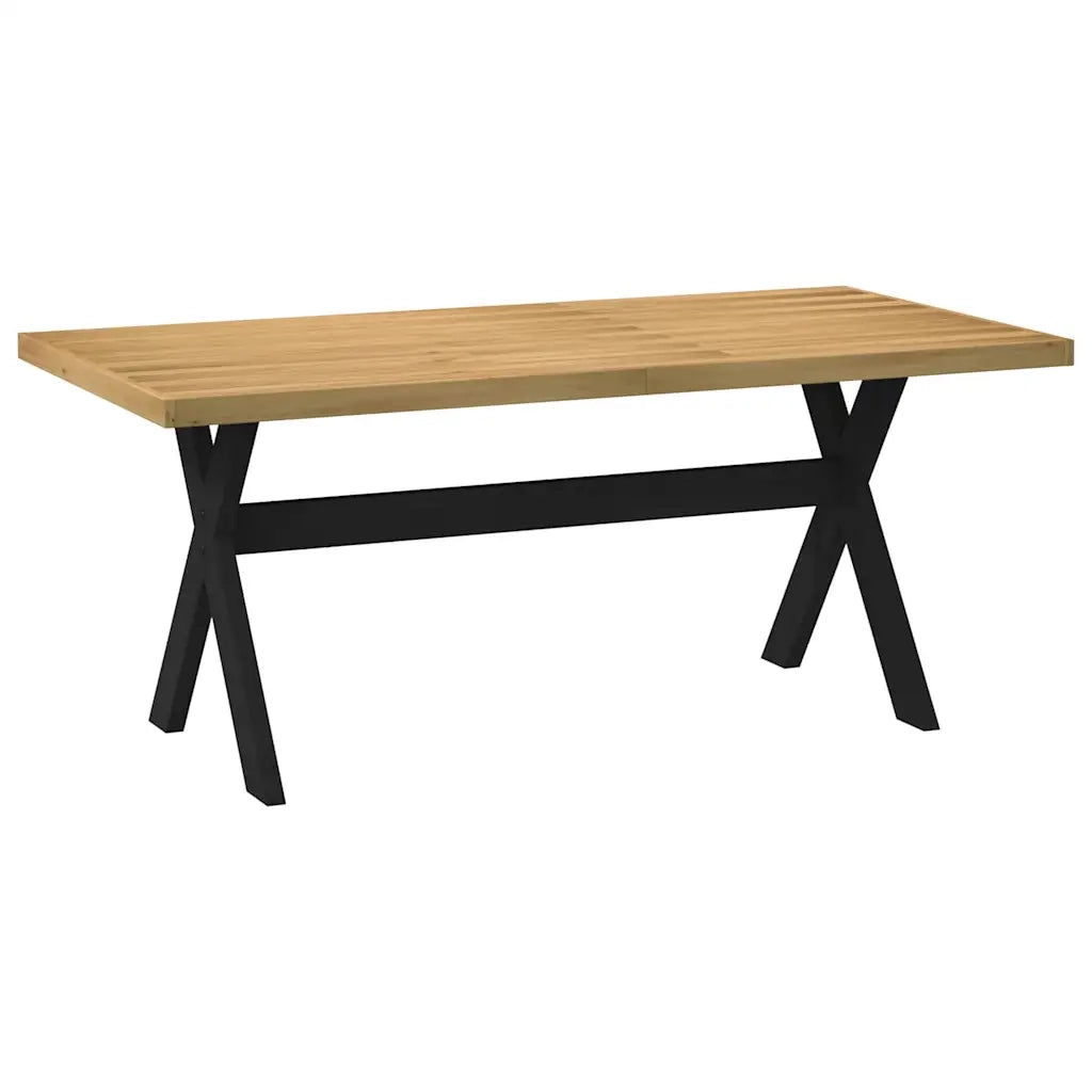 Tavolo Pranzo NOAIN Gambe a Forma X 180x90x75 cm Legno Massello 4100046
