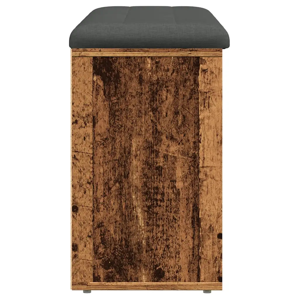 Panca Porta Scarpe Legno Antico 102x32x50 cm Legno Multistrato 857621