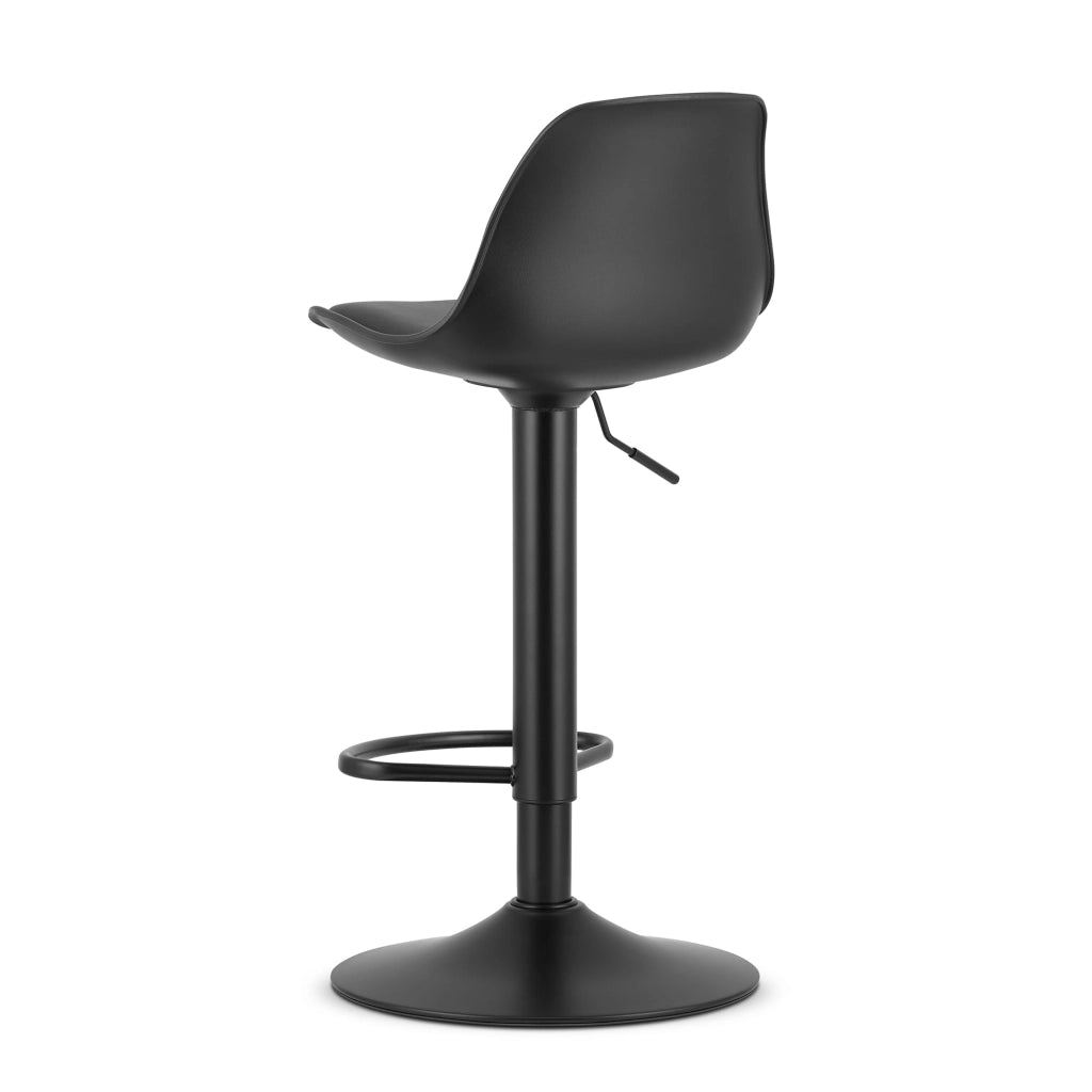 Sgabello girevole VALORA HOGA - Design ergonomico nero per uso in cucina