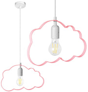 Lampada Nuvoletta Pensile Rosa Chiaro