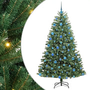 Albero di Natale Artificiale-Albero Natalizio con Rami Pieghevoli Verde 180 cm 511581