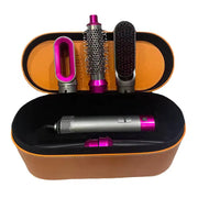 Trade Shop - Asciugacapelli 5 In 1 Set Spazzole Capelli Pettine Ad Aria Calda Arricciacapelli -
