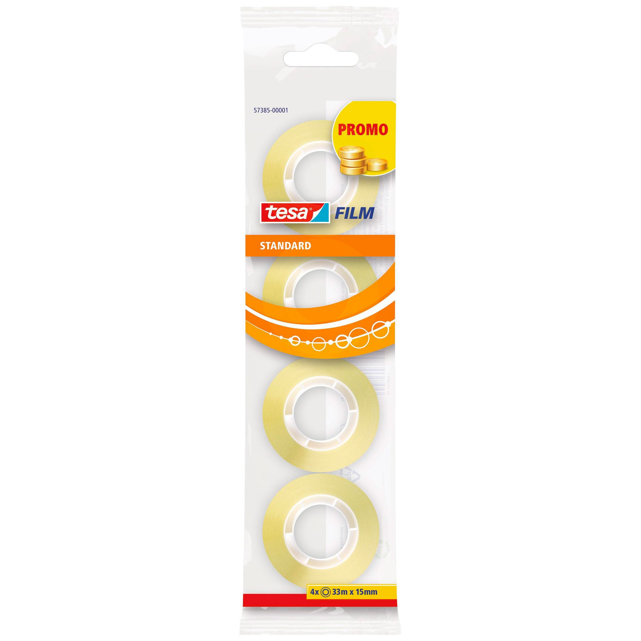 TESAFILM 4 ROTOLI MM.15XMT.33