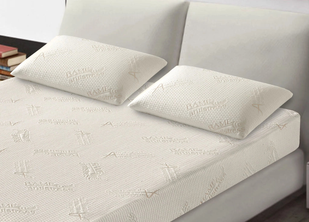 Coprimaterasso Imbottito Elasticizzato Anallergico Federe Cuscino Letto Made Italy - Federe - Rame