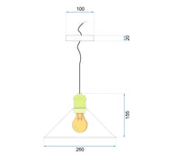 Lampada Da Soffitto Pensile Porto Black