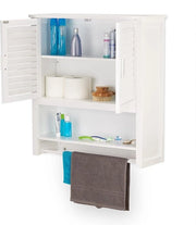 Cassa da bagno in legno di bambù - contenitore per asciugamani - 66 x 62 x 20 cm