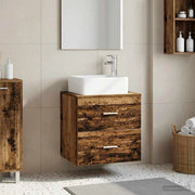 Mobile Lavabo da Parete Legno antico 53 x 34,5 x 63 cm 890292