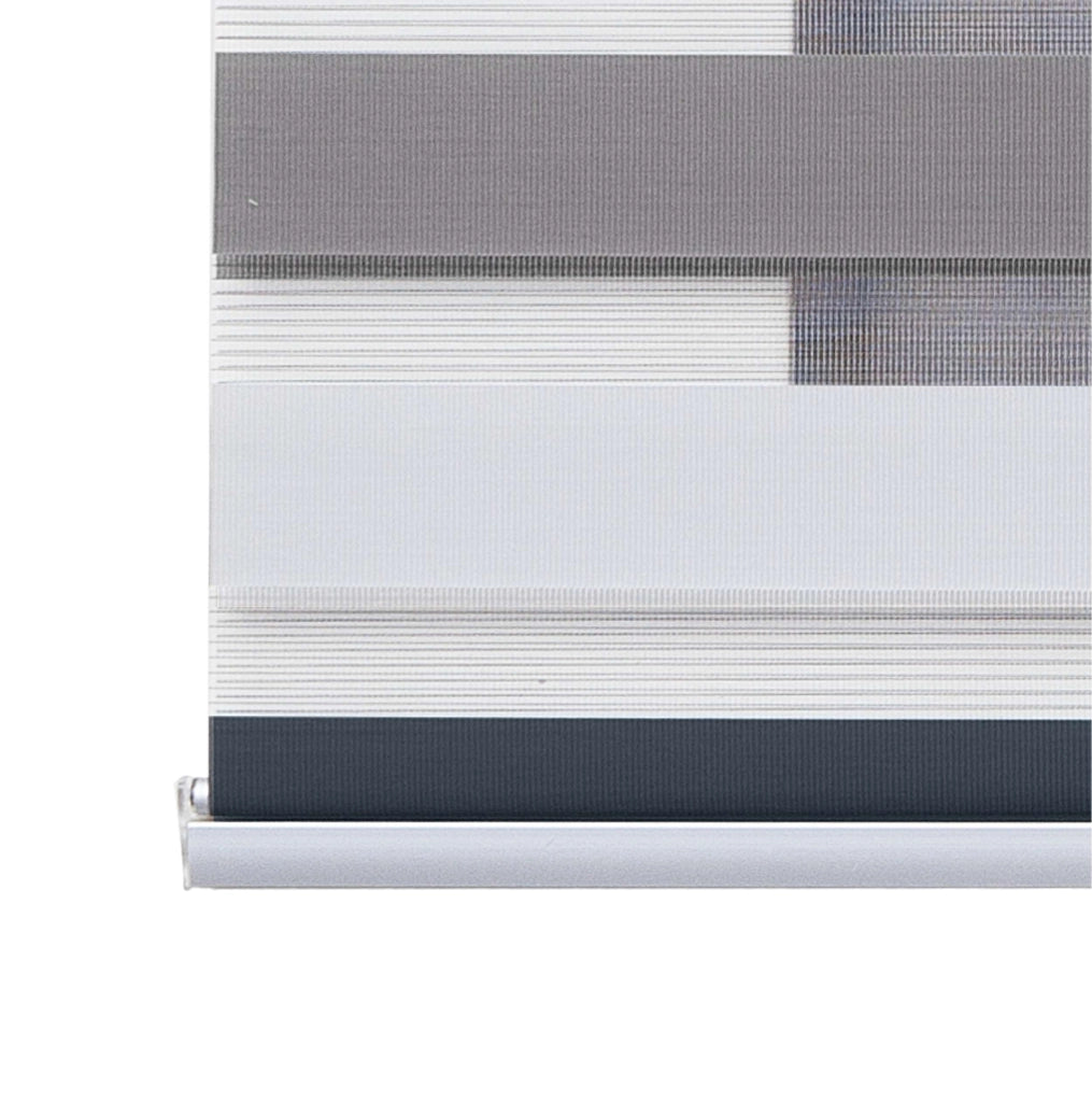 Tenda a Rullo giorno / notte Premium Con Finiture premium Bianco-Tortora-Grafito 100x250 cm