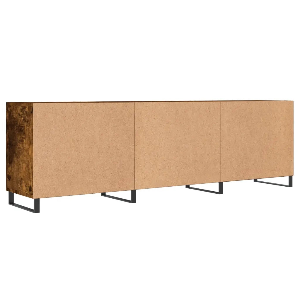 Mobile Porta TV Rovere Fumo 150x30x50 cm in Legno Multistrato 829121
