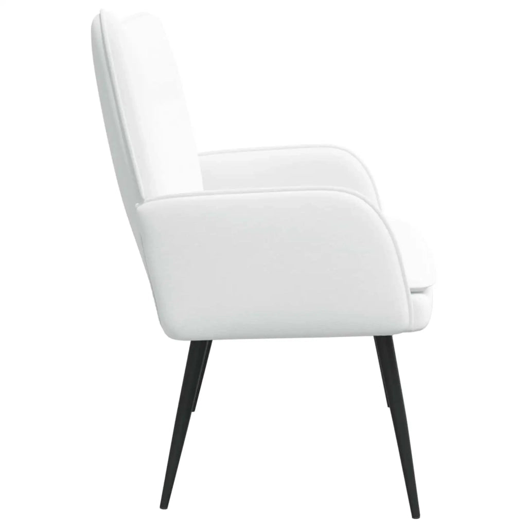 Divano a 2 Posti Bianco 115 x 61 x 87 cm Tessuto