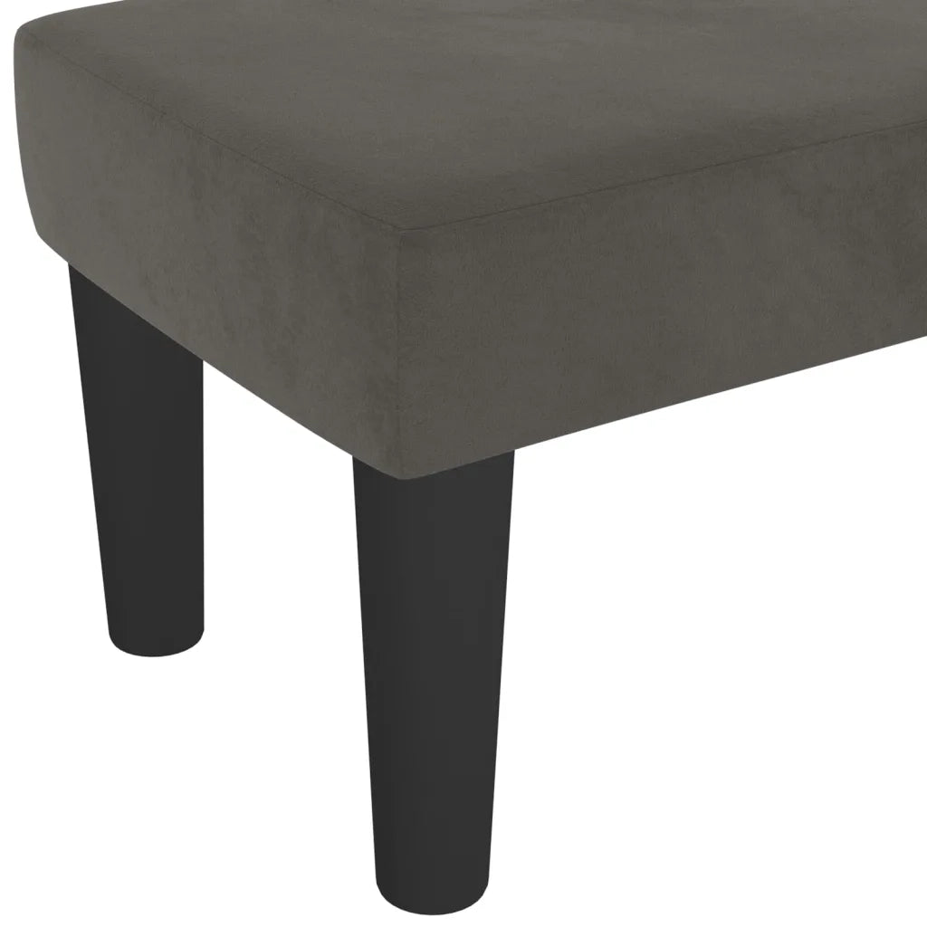 Panca Grigio Scuro 100x30x30 cm in Velluto CFW8349144