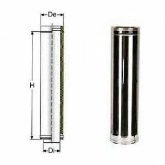 Inox doppia parete aisi 316 tubo l.1000 d.180 230 b08wzfd5r6