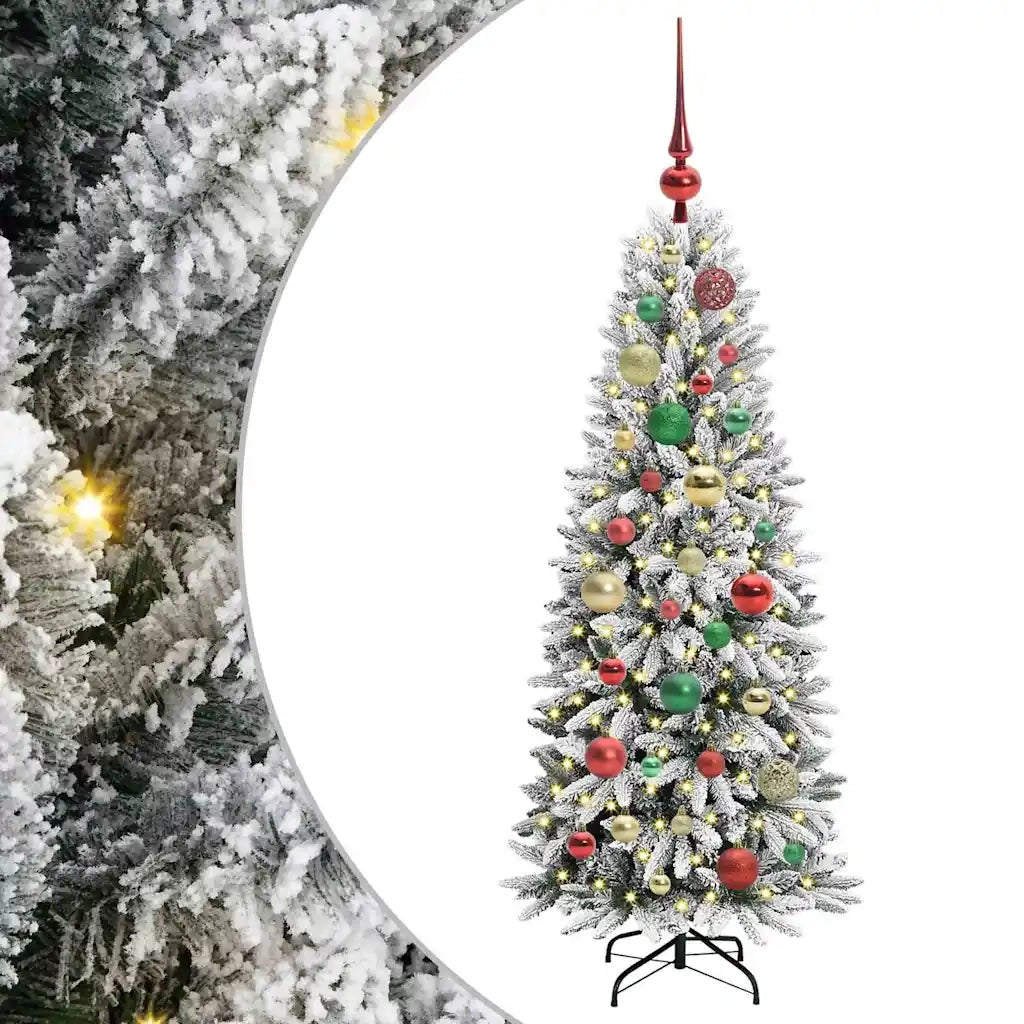 Albero di Natale artificiale con 150 LED Bianco 120 cm 3396029