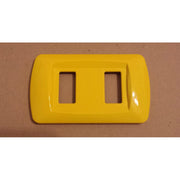 Trade Shop - Placchette Placche In Abs Serie Magic Bticino Compatibili Placca Copriprese Fori - Giallo -2 Fori     -