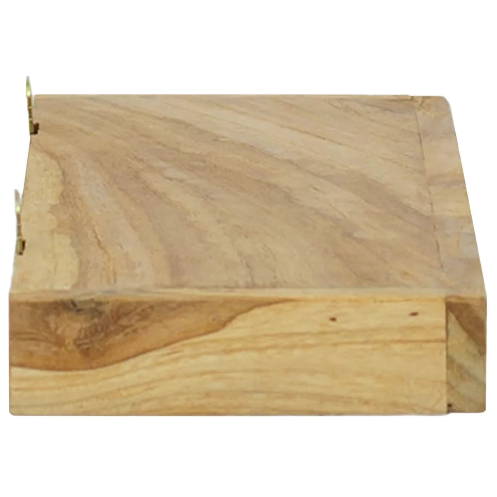 Mensole da Parete 2 pz 40x15x6 cm in Legno Massello di Teak cod mxl 64127