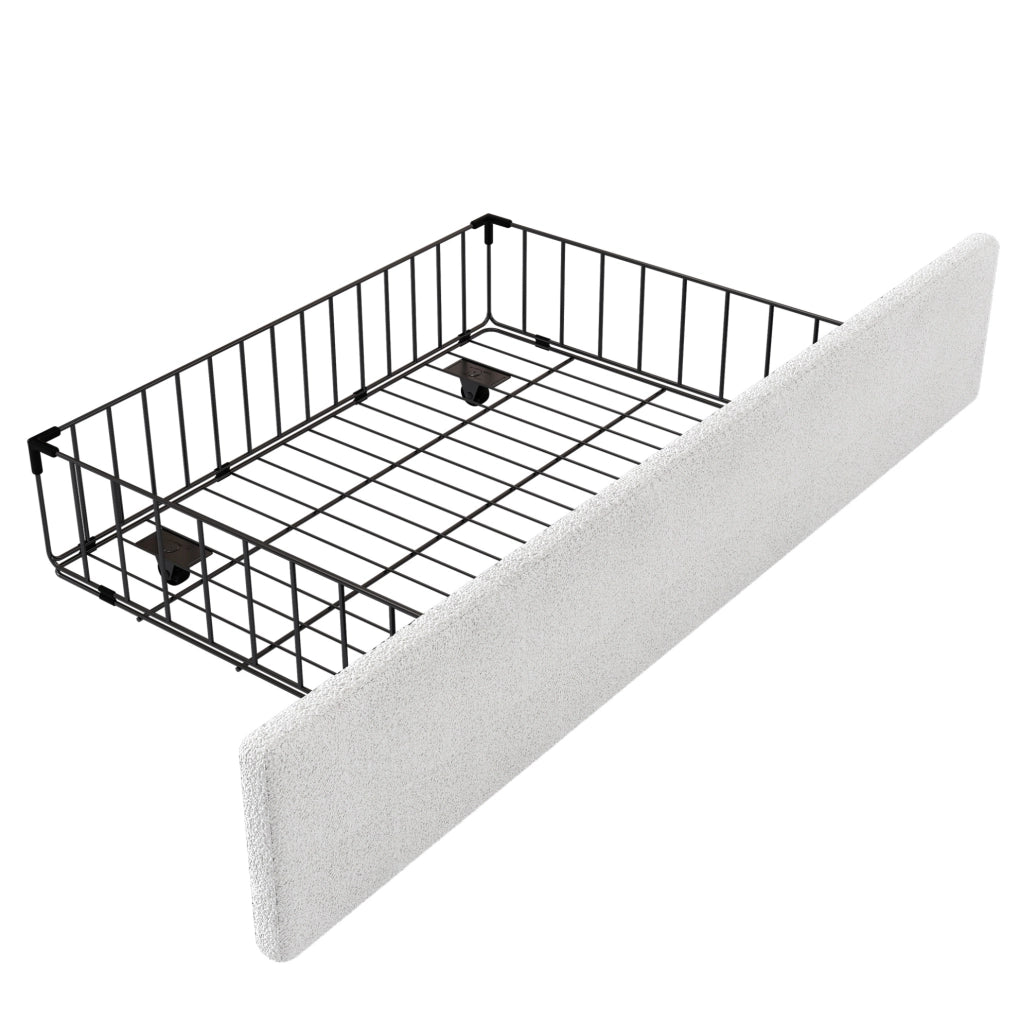 Letto singolo 90 x 200 cm con forma di coniglio e 2 cassetti