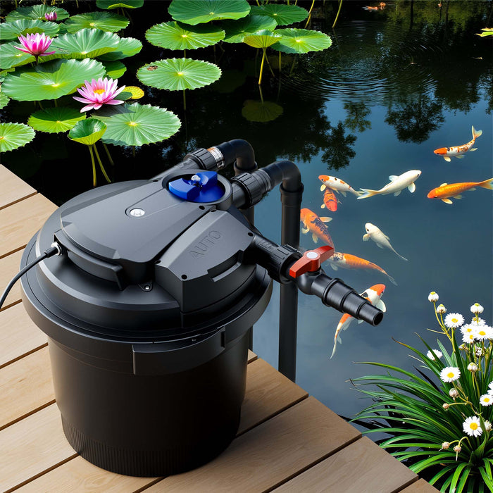 CPA-5000 Filtro a pressione per laghetto con UVC da 11 W integrato Per max 8.000 litri