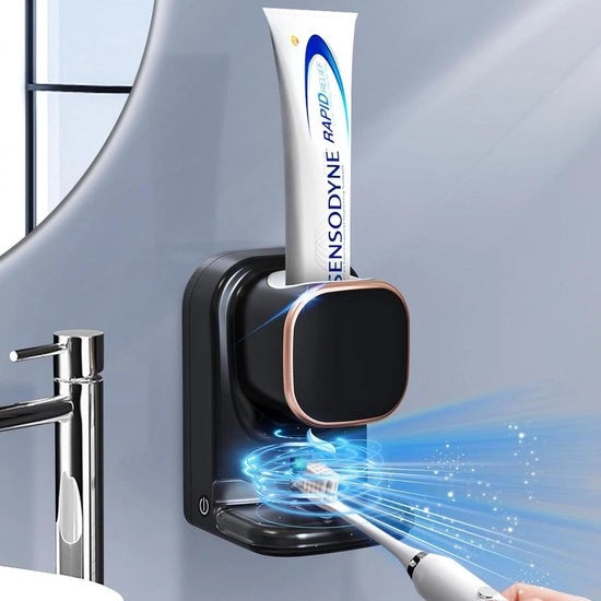 Dispensatore di pasta da denti elettrico con sensore di movimento per la stanza da bagno - per bambini e adulti - automatico Olio per bagnare la spazzola da denti