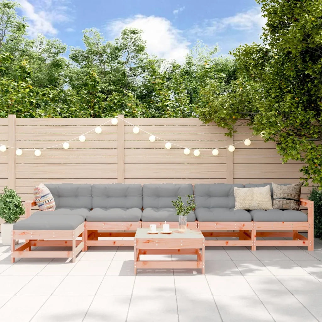 Set Salotto da Giardino 7 pz in Legno Massello di Douglas 3186422