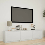 Mobile TV con LED Bianco 165 x 34 x 40 cm Legno ingegnerizzato 3418722