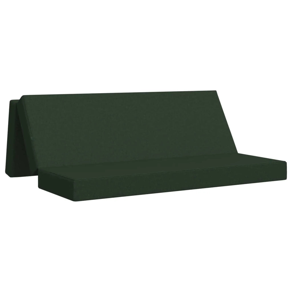Divano Letto Pieghevole 200 x 67 x 45 cm Verde Scuro 900259