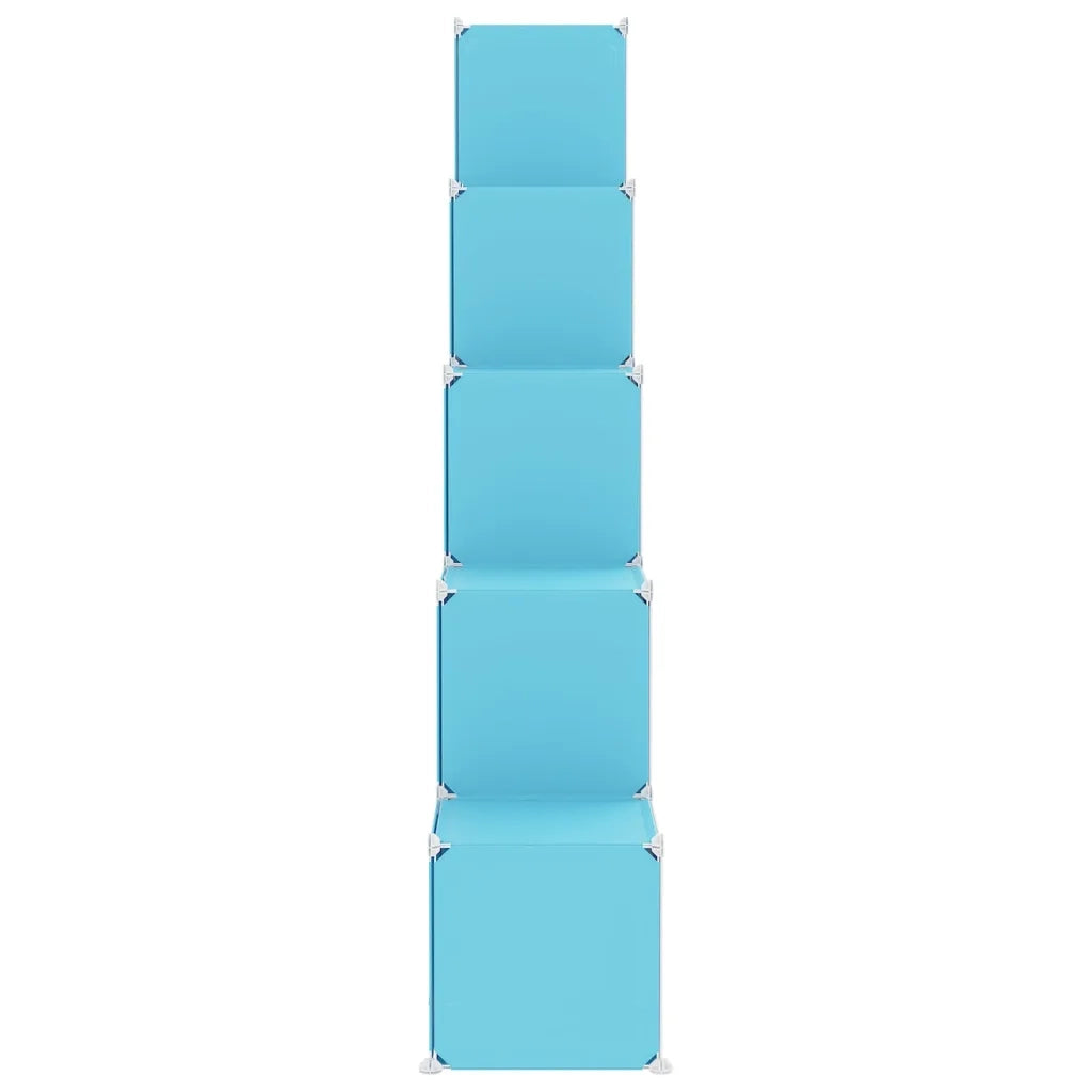 Scaffale Portaoggetti per Bambini con 15 Cubi Blu in PP cod mxl 47409