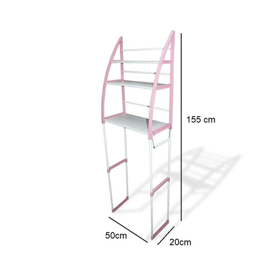 ORGANIZER CON 3 MENSOLE SCAFFALE SOPRA WC BAGNO SALVASPAZIO PORTAOGGETTI