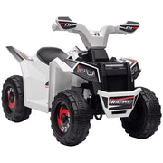 Quad Elettrico per Bambini 6V ¨C zephmum ¨C Bianco