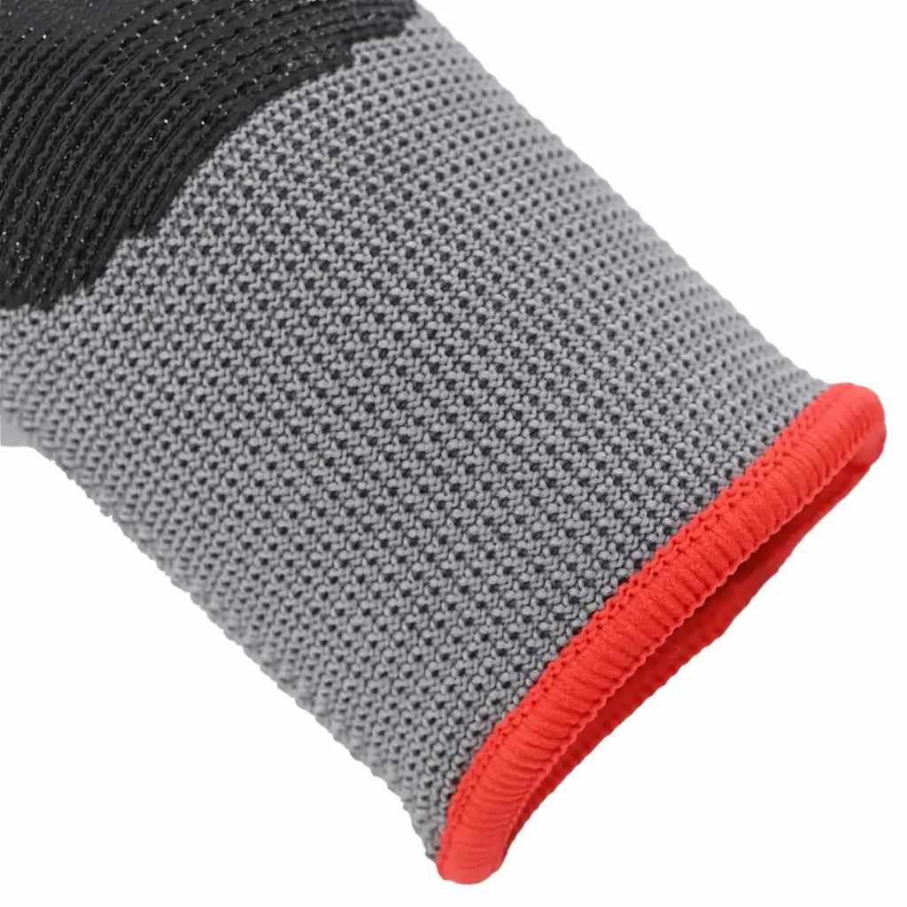 Guanti da Lavoro 12 pcs Grigio e Nero 7 / S Poliestere 42020700