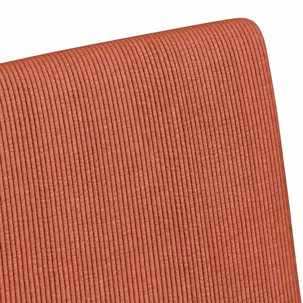 Sedie da Pranzo con Ruote 2 pcs Rosso arancio 57 x 66 x 94 cm 42017806