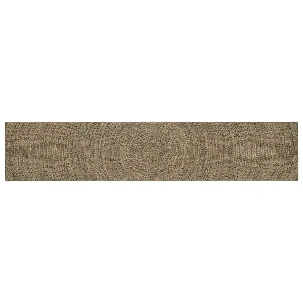 Tappeti per area Naturale e Nero 80 x 400 cm Juta