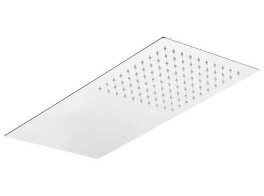 Soffione doccia ultrapiatto rettangolare in acciaio inox - Rubinetterie Mariani - Soffione 2 Getti