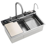 Lavello Multifunzionale In Acciaio 10 In 1 Rea Alonzo Brush Nickel