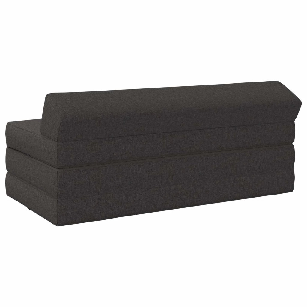 Divano Letto Pieghevole Grigio Scuro 120 x 60 x 49 cm Tessuto