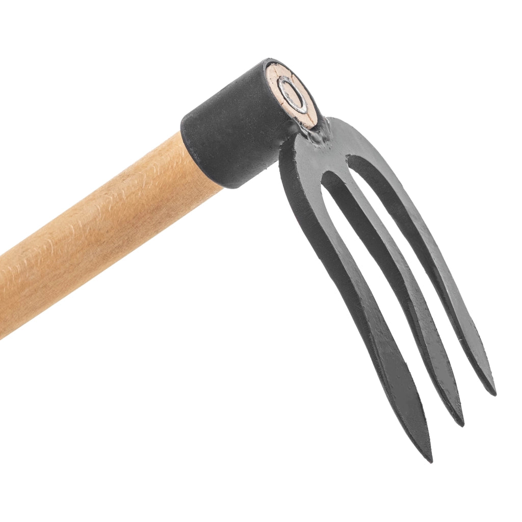 Zappa da giardino forgiata KADAX da 12 cm per diserbo con manico in acciaio di alta qualità