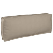 Cuscino Pallet Schienale Tortora 120x40x12 cm Tessuto Oxford